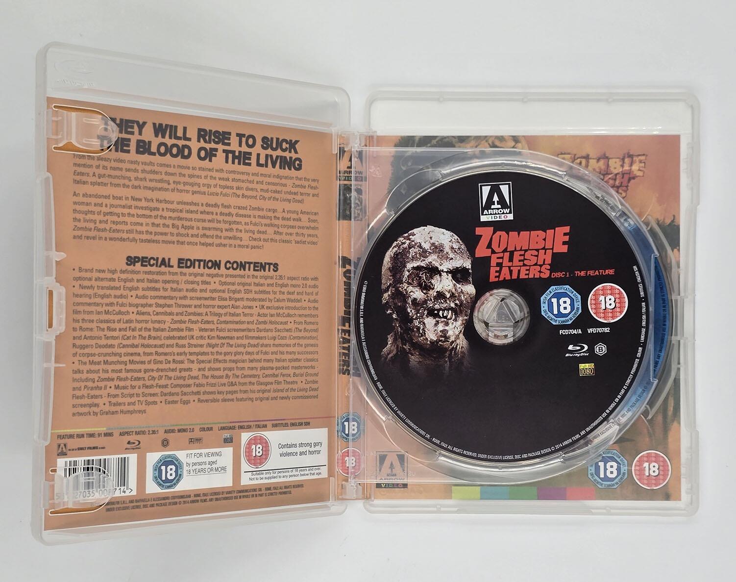 Zombie Flesh Eaters (2 Disc Set) - Blu-Ray - Region B - [Pre-owned] - Arrow Video - Item Image 3