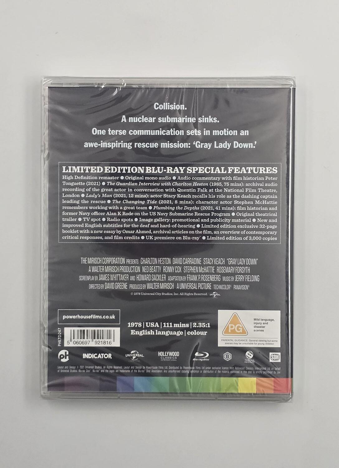 Gray Lady Down - Limited Edition - Blu-Ray - Region Free - [New] - Powerhouse Films - Item Image 2