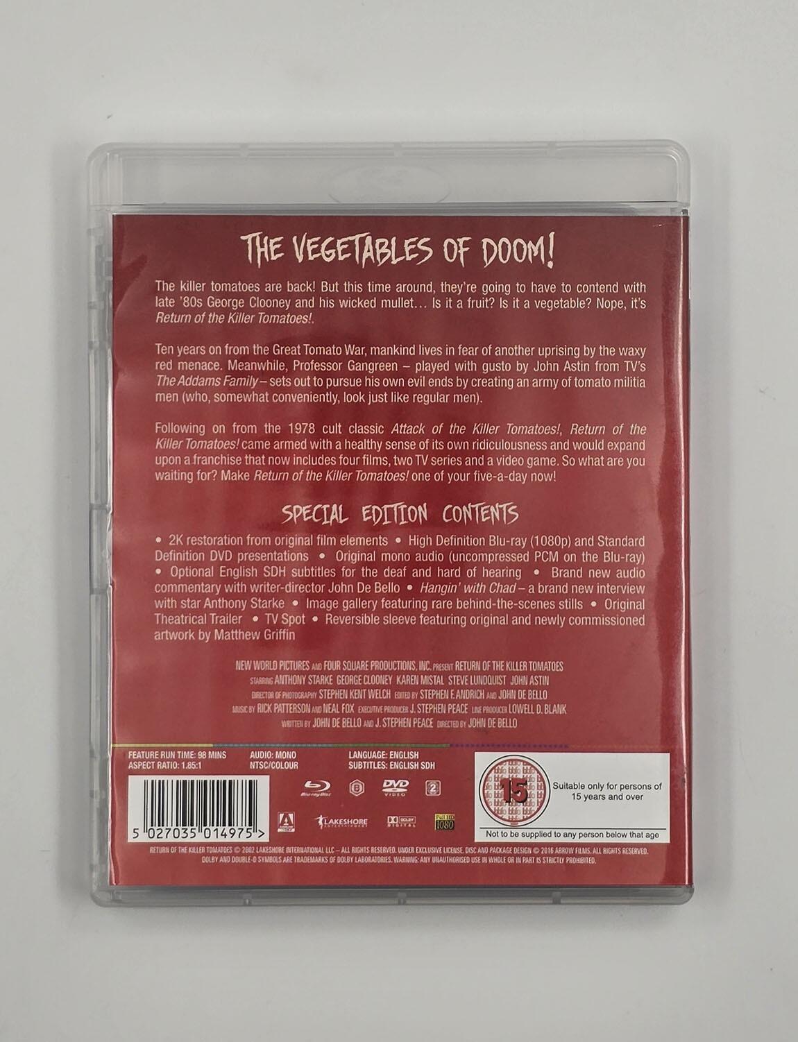 Return of the Killer Tomatoes - Blu-Ray (Region B) + DVD (Region 2) - [Pre-owned] - Arrow Video - Item Image 2