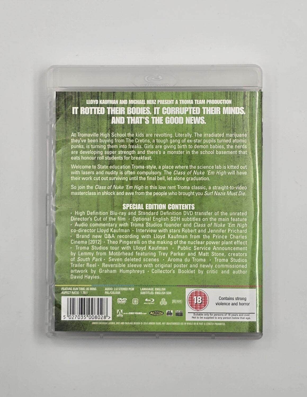 Class of Nuke 'em High - Blu-Ray + DVD - Region Free - [Pre-owned] - Arrow Video - Item Image 2