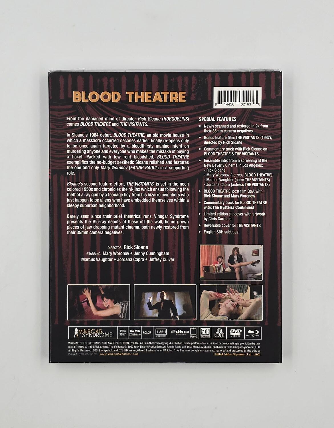 Blood Theatre / The Visitants - Slipcover - Blu-Ray + DVD - Region Free - [New] - Vinegar Syndrome - Item Image 2
