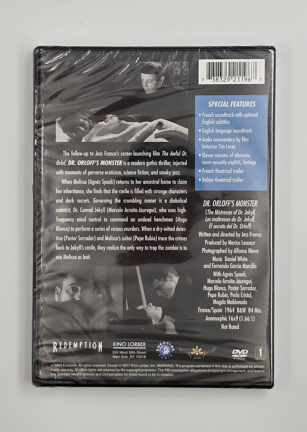 Dr. Orloff's Monster - DVD - Region 1 - [New] - Kino Lorber - Item Image 2