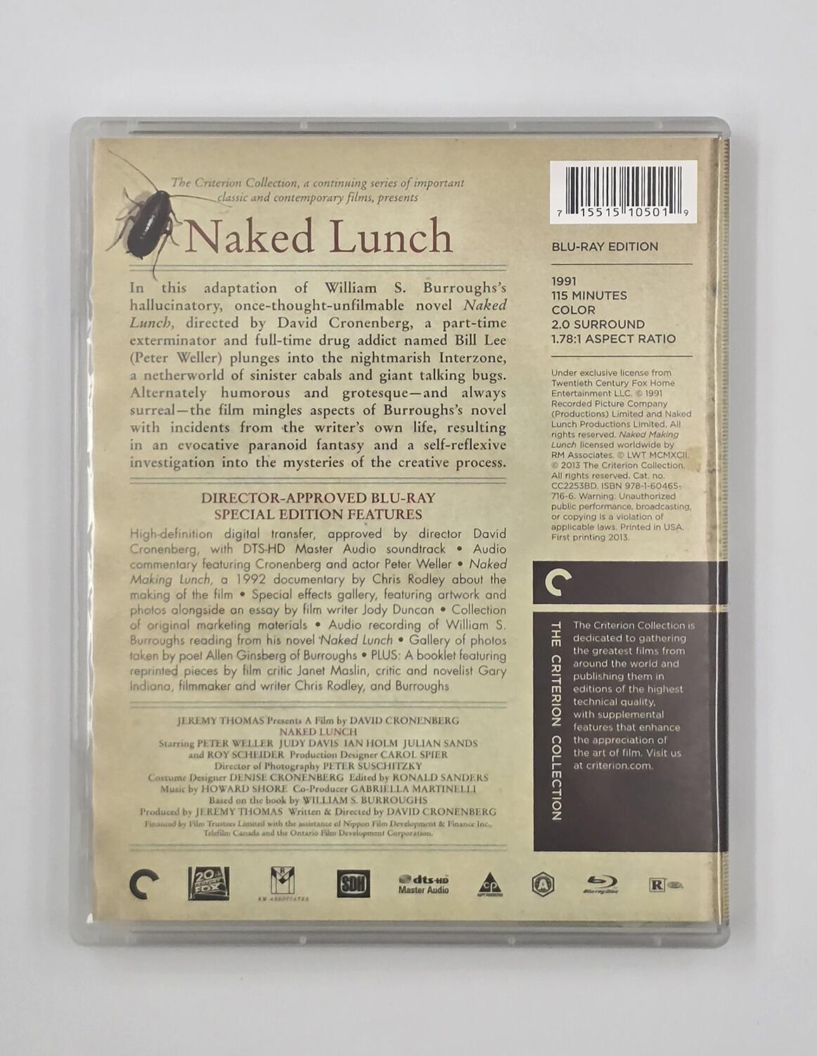 Naked Lunch - Blu-Ray - Region A - [Pre-owned] - Criterion - Item Image 2