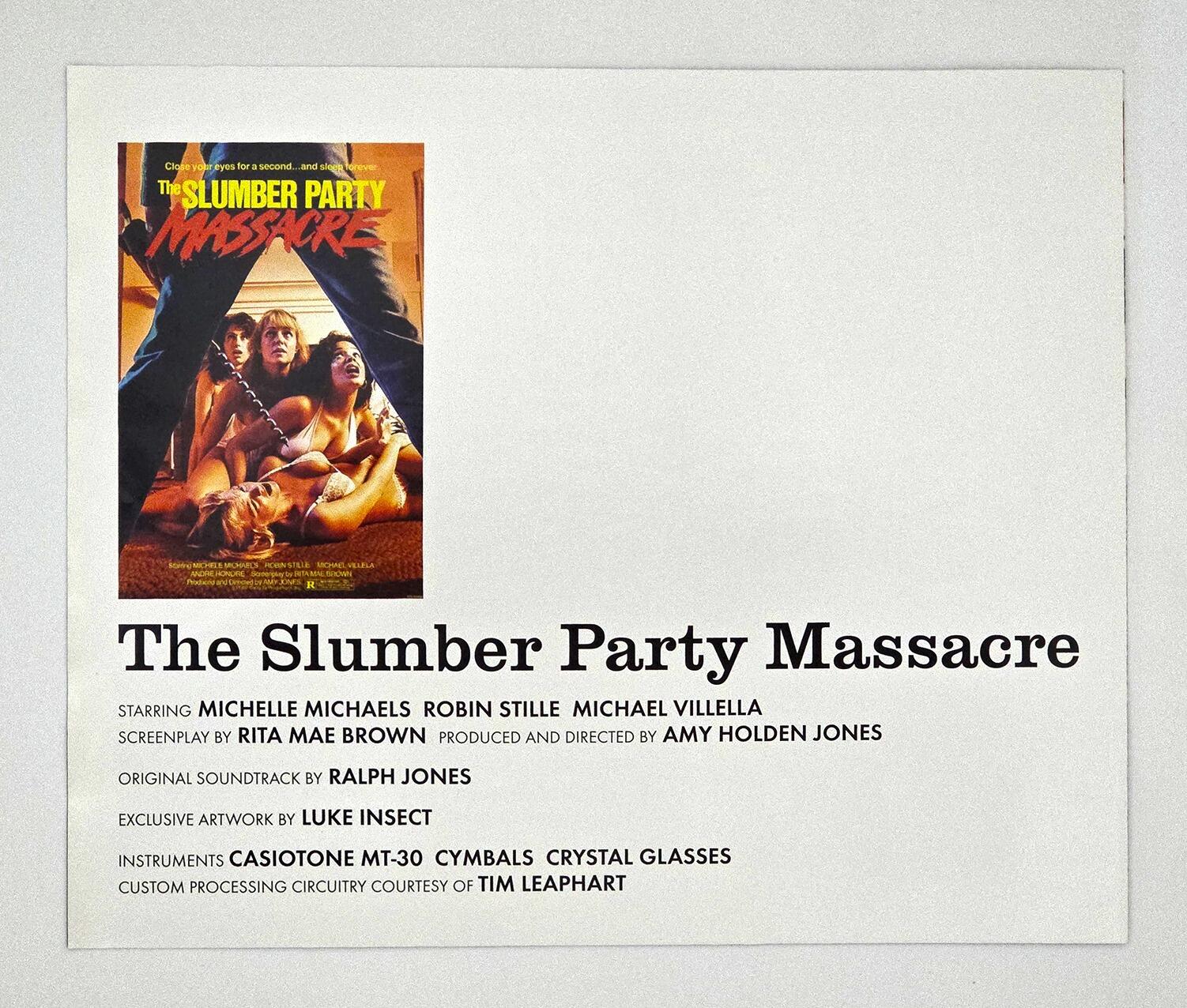 The Slumber Party Massacre: Original Motion Picture Soundtrack - Clear Vinyl - [Pre-owned] - Death Waltz - Item Image 6