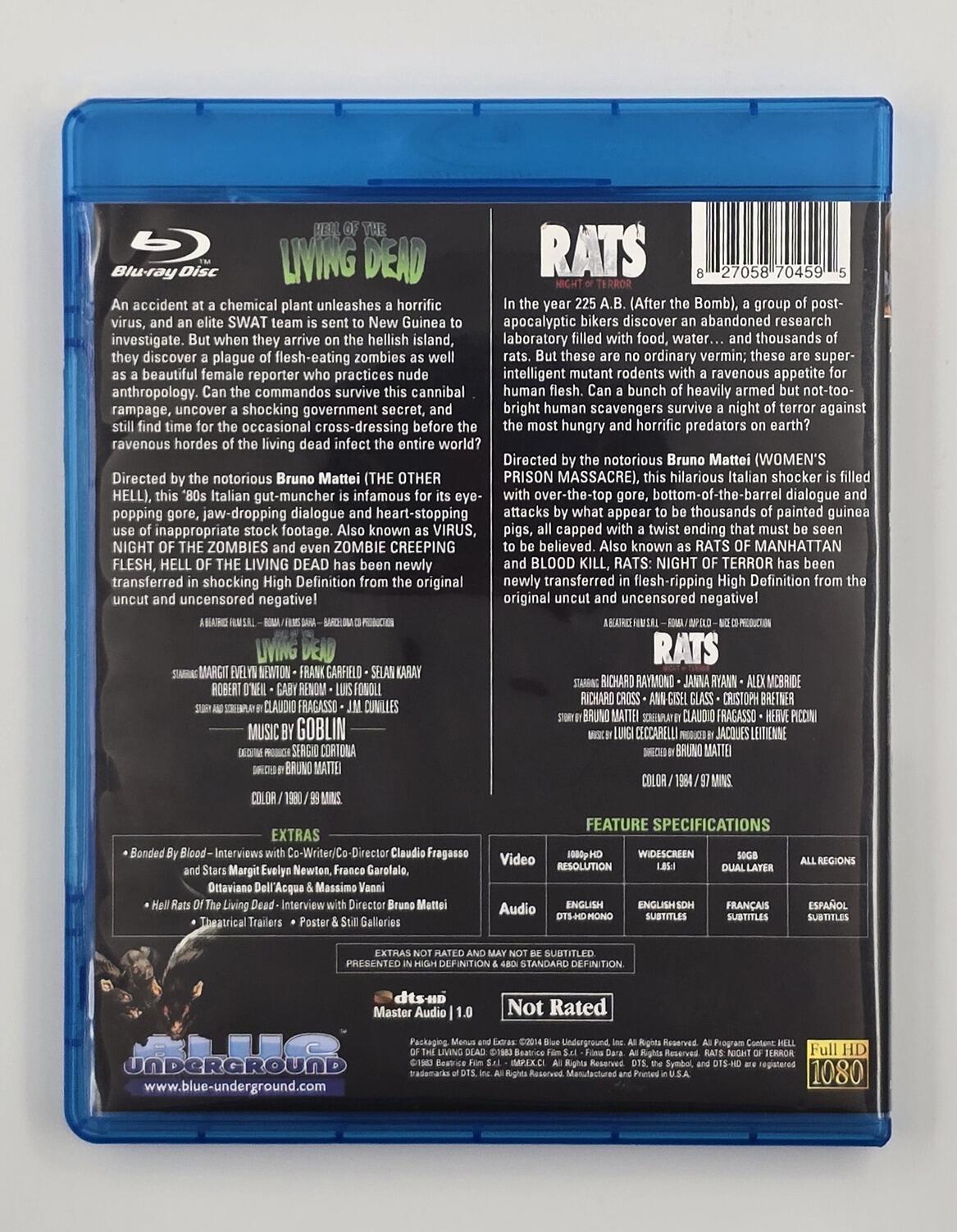Hell of the Living Dead/Rats: Night of Terror - Blu-Ray - Region Free - [Pre-owned] - Blue Underground - Item Image 2