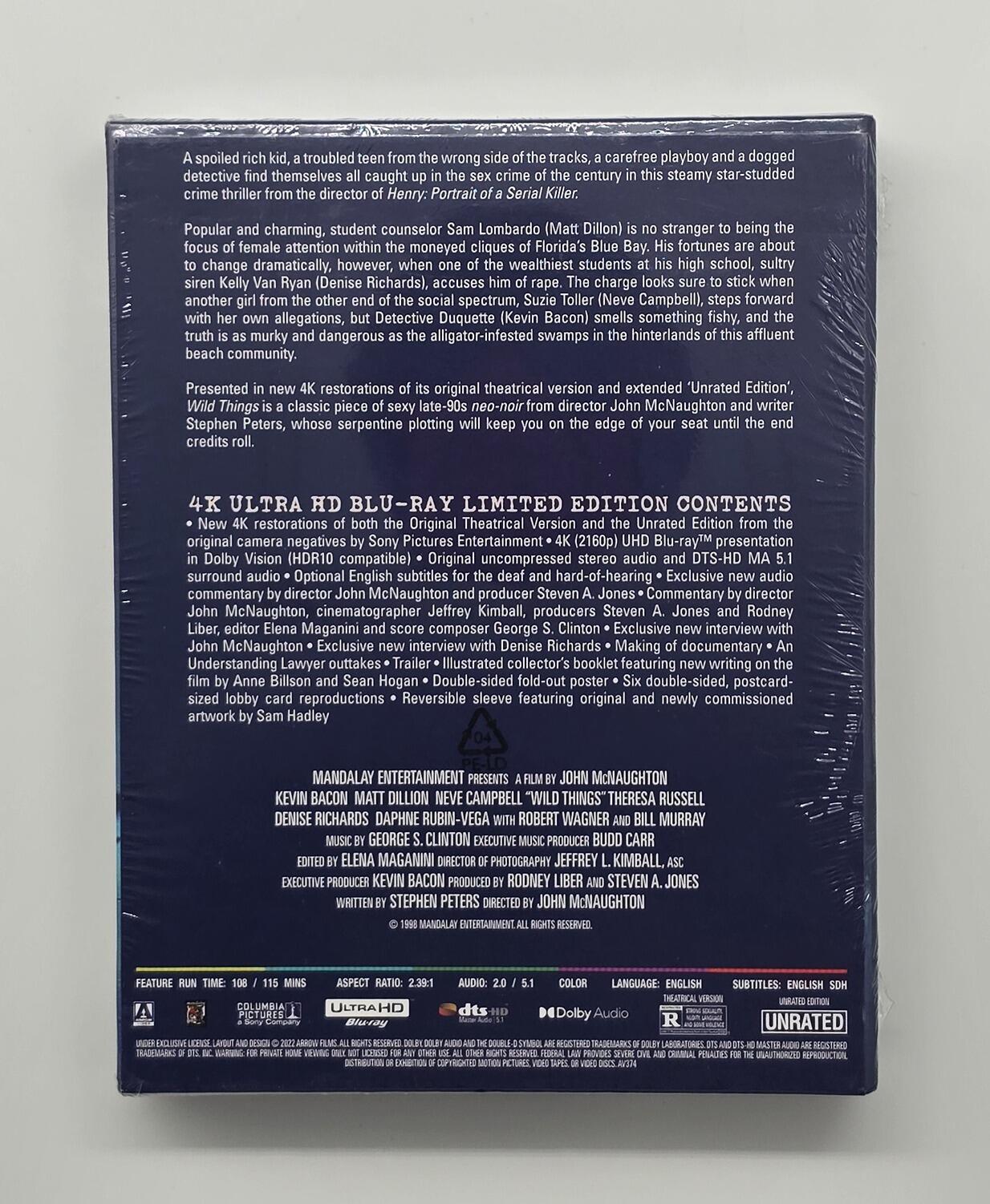 Wild Things - US Limited Edition - Box Set - 4K UHD - Region Free - [New]