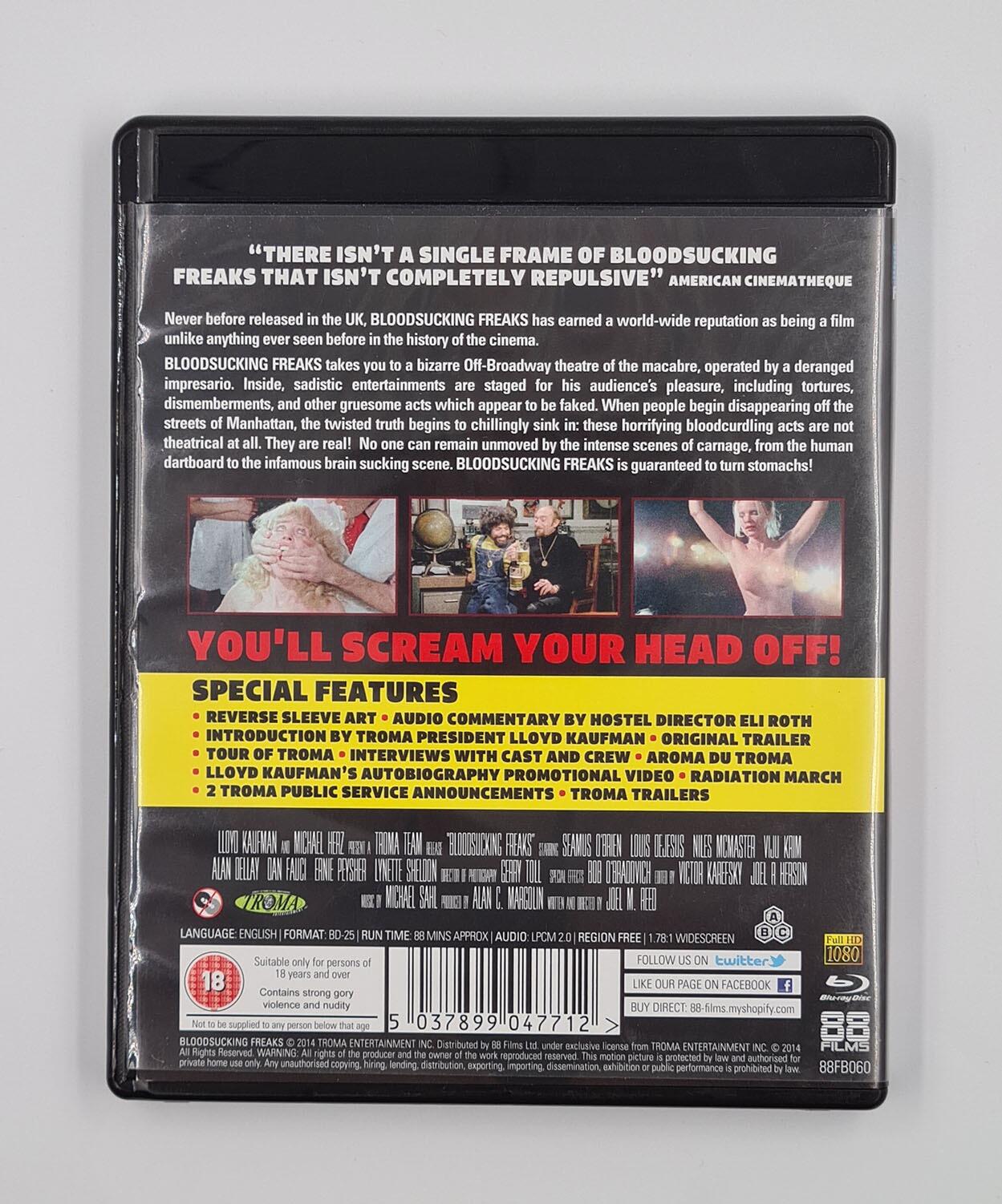 Bloodsucking Freaks - Blu-Ray - Region Free - [Pre-owned] - 88 Films - Item Image 2