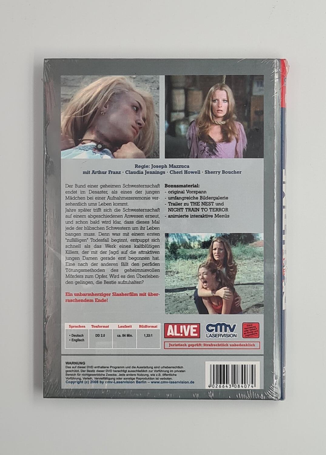 Death Time (AKA Sisters of Death) - Small Hardbox - DVD - Region Free - [New] - CMV Laservision - Item Image 2