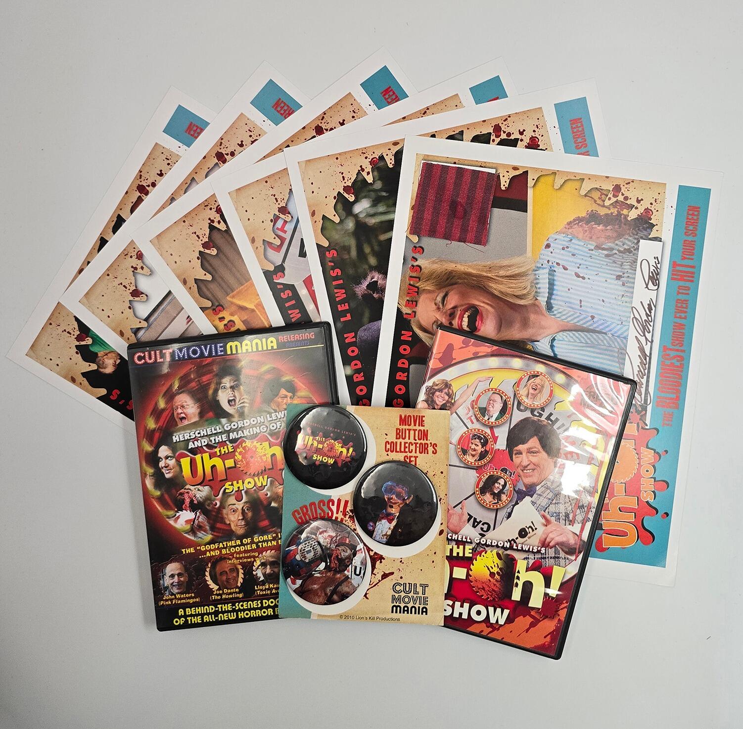 The Uh-Oh! Show Signed and Bloody Deluxe DVD Super Set - Limited Edition - Signed by Herschell Gordon Lewis - DVD - Region 1 - [Pre-owned] -  - Item Image 1