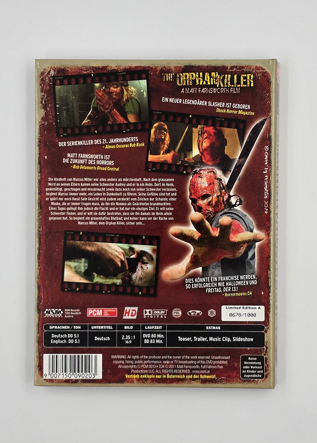The Orphan Killer - Limited Edition - Mediabook - Blu-Ray (Region B) + DVD (Region 2) - [Pre-owned] - NSM Records - Item Image 2
