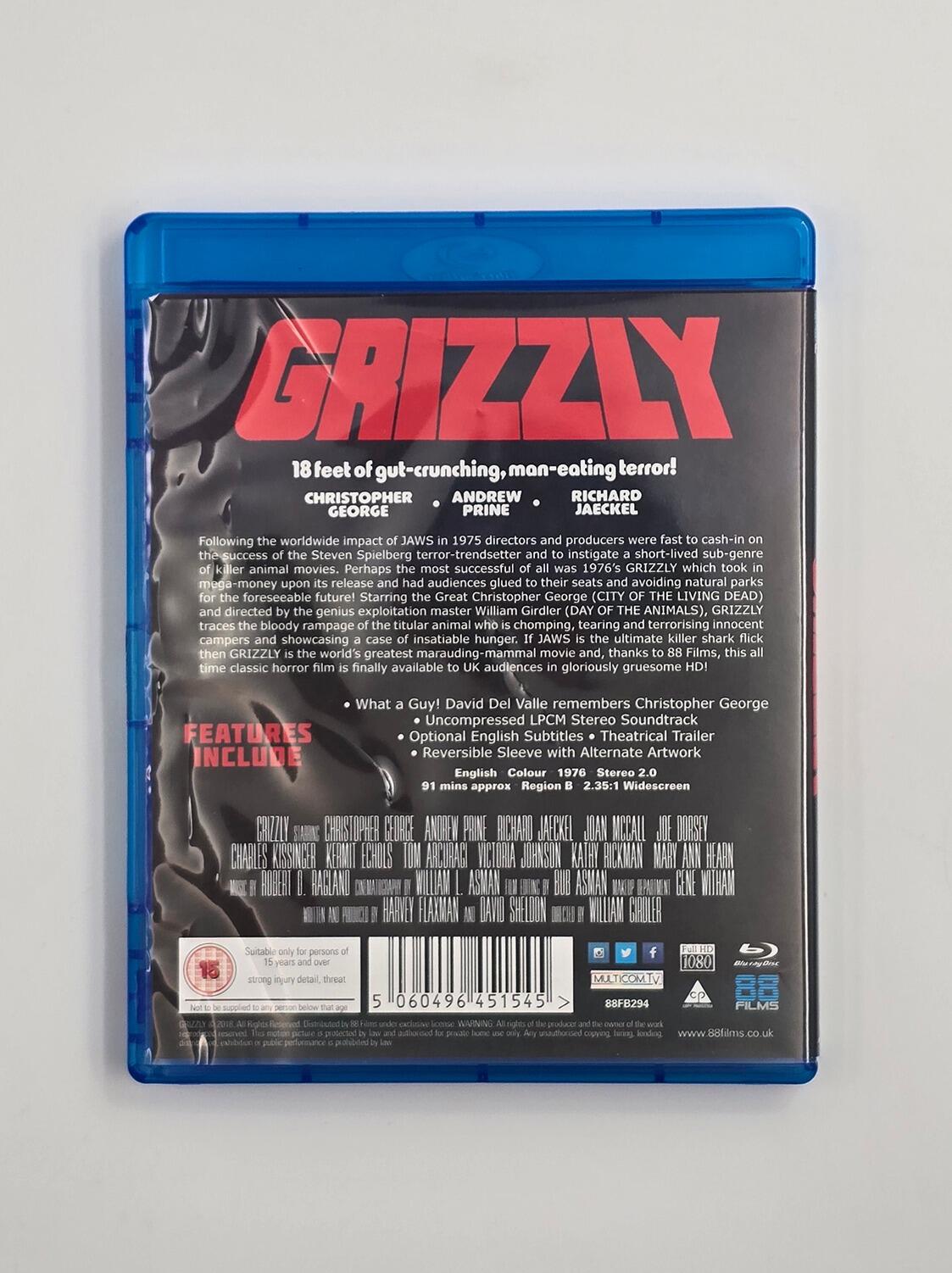 Grizzly - Slipcover - Blu-Ray - Region B - [Pre-owned] - 88 Films - Item Image 4