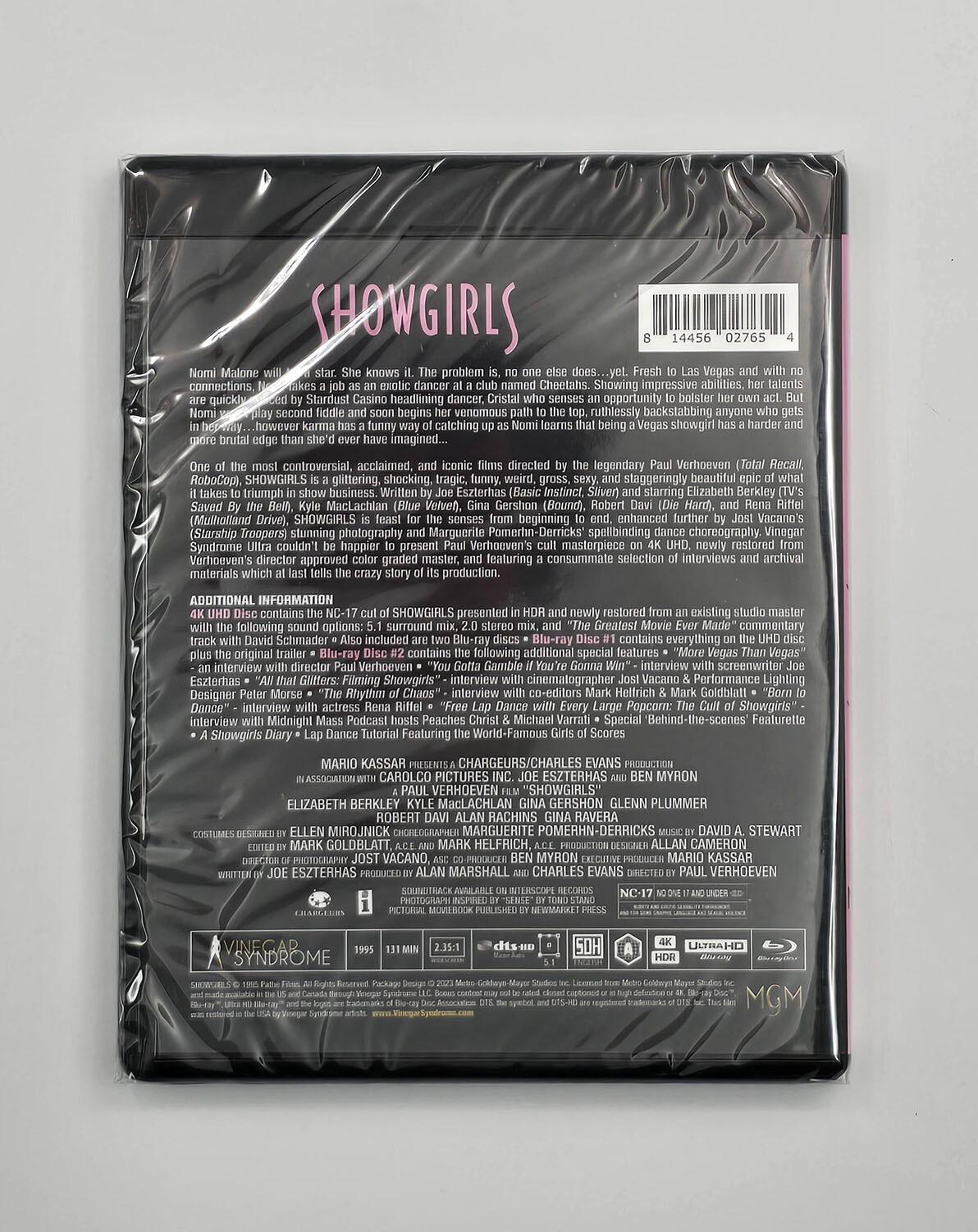 Showgirls - Box Set - Includes Replacement Discs - 4K UHD (Region Free) + Blu-Ray (Region A) - [New] - Vinegar Syndrome - Item Image 7