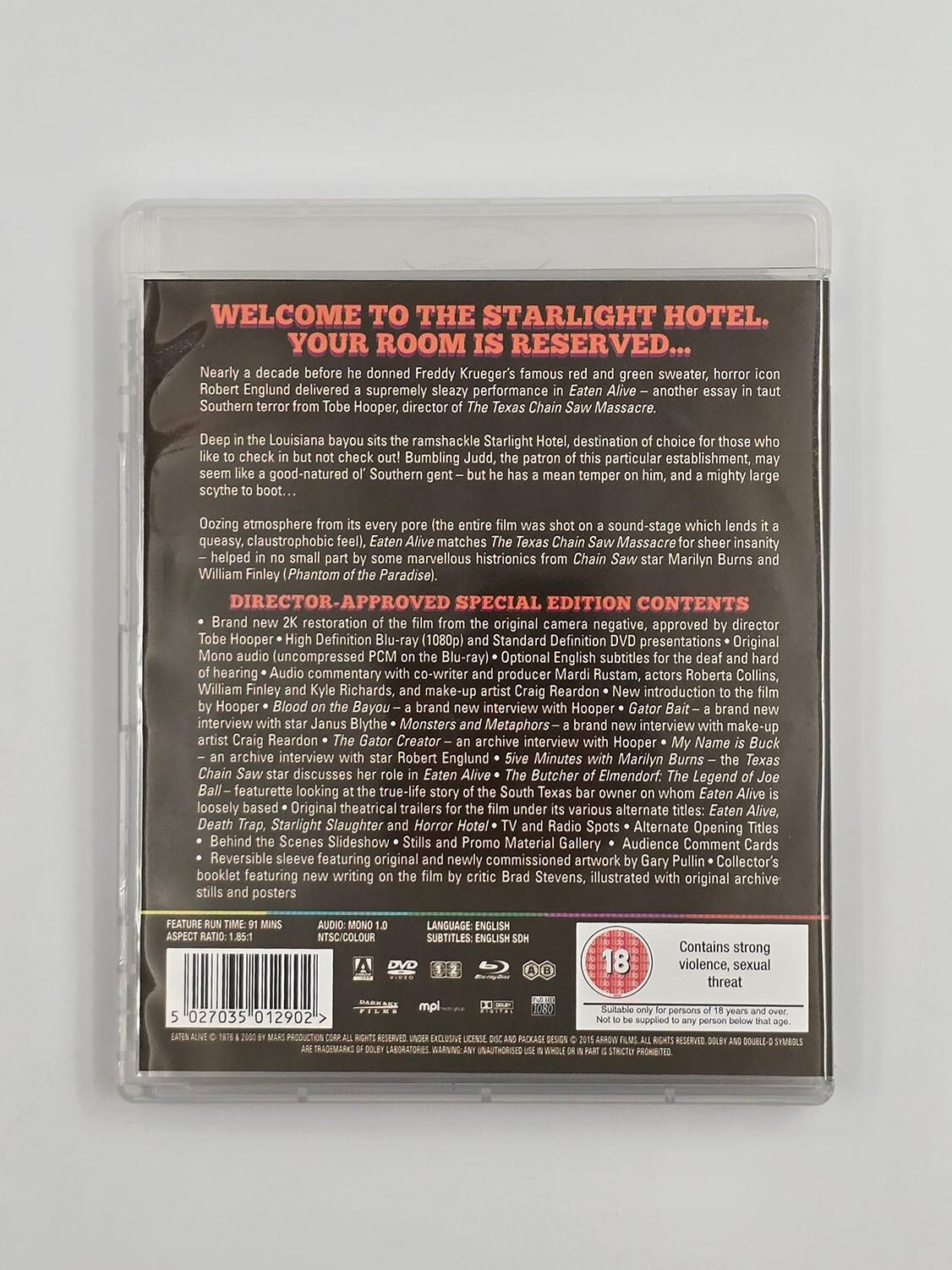 Eaten Alive (AKA Death Trap) - Blu-Ray  (Region A+B) + DVD (Region 1+2) - [Pre-owned] - Arrow Video - Item Image 2