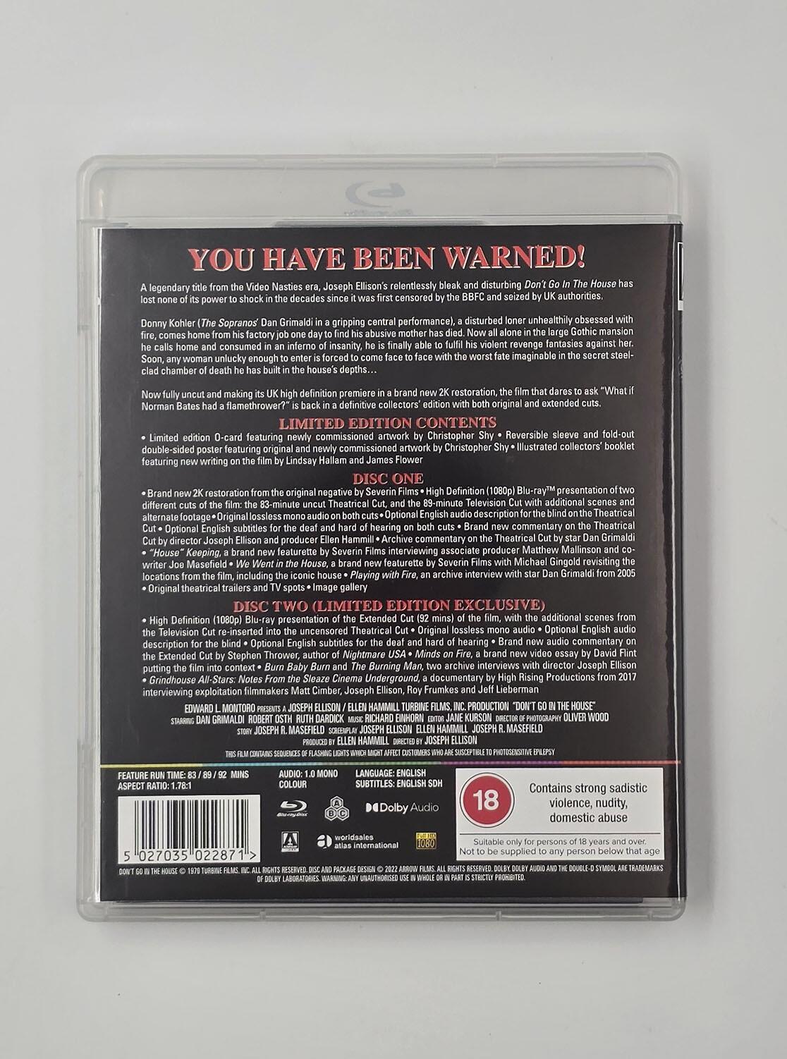 Don't Go In The House - Limited Edition - Slipcover - Blu-Ray - Region Free - [Pre-owned] - Arrow Video - Item Image 4