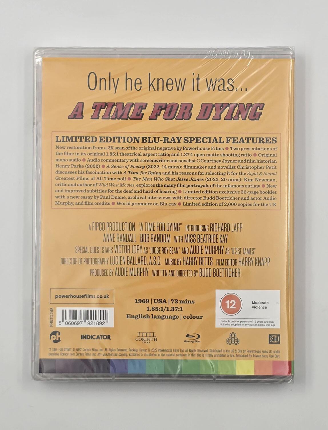 A Time For Dying - Limited Edition - Blu-Ray - Region Free - [New] - Powerhouse Films - Item Image 2