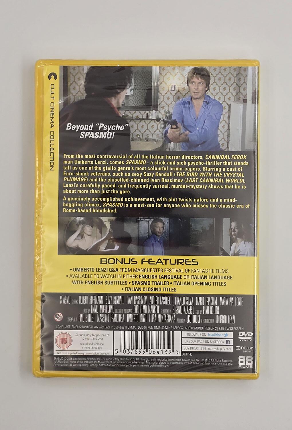 Spasmo - DVD - Region 2 - [New] - 88 Films - Item Image 2