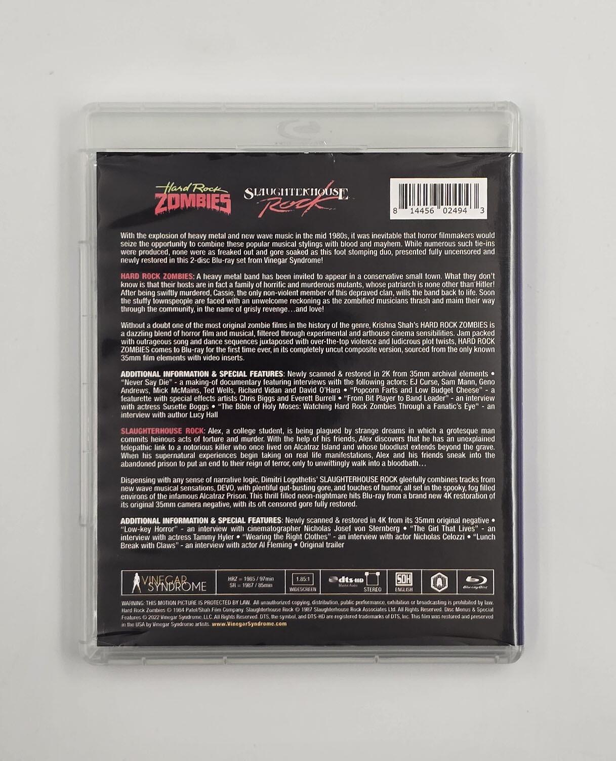 Hard Rock Zombies / Slaughterhouse Rock - Slipcover - Blu-Ray - Region A - [Pre-owned] - Vinegar Syndrome - Item Image 4