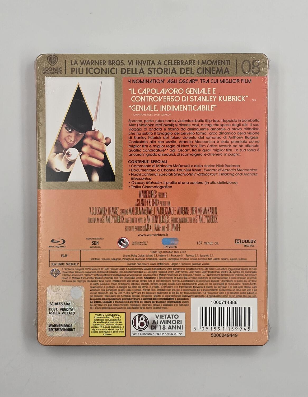 A Clockwork Orange - Steelbook - Blu-Ray - Region Free - [New] - Warner - Item Image 2