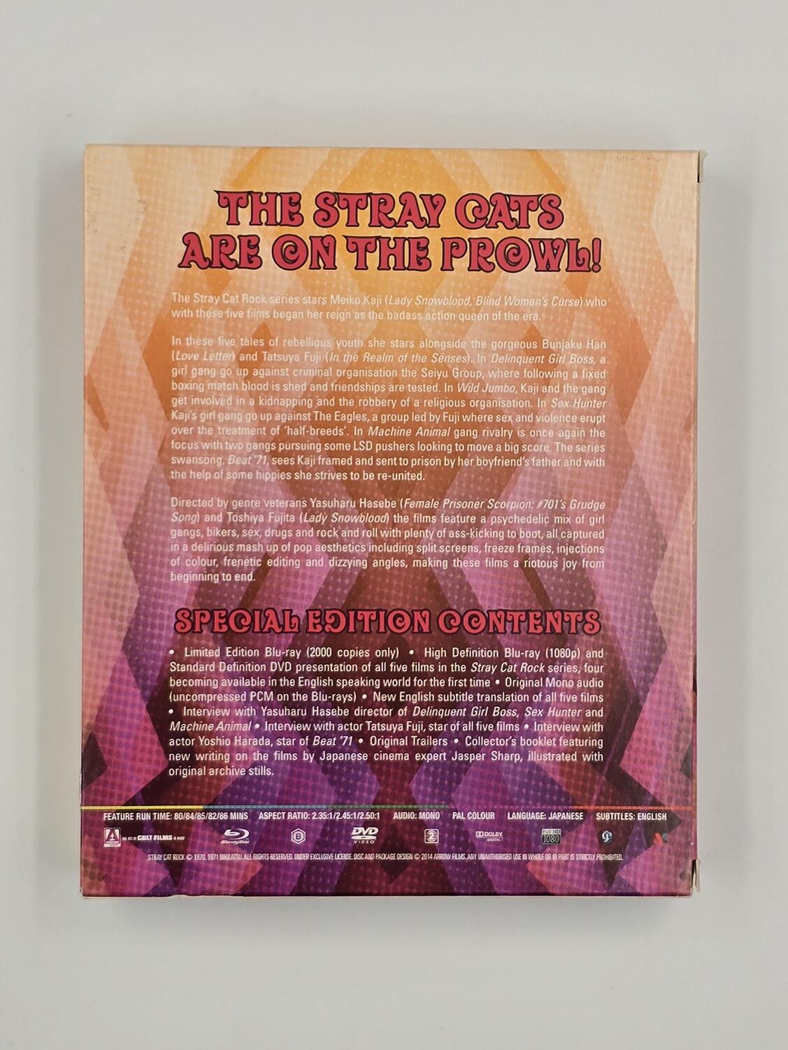 Stray Cat Rock - Limited Edition - Box Set - Blu-Ray (Region B) + DVD (Region 2) - [Pre-owned] - Arrow Video - Item Image 2
