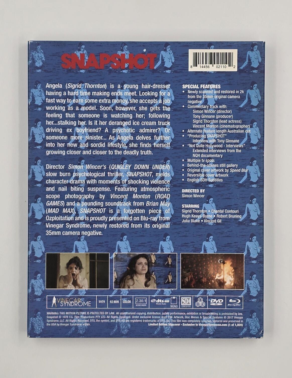 Snapshot (AKA The Day After Halloween) - Slipcover - Blu-Ray + DVD - Region Free - [Pre-owned] - Vinegar Syndrome - Item Image 2