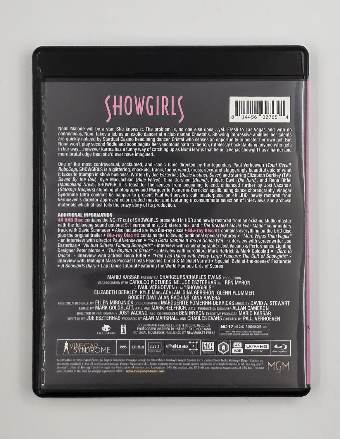 Showgirls - Slipcover - 4K UHD (Region Free) + Blu-Ray (Region A) - [Pre-owned] - Vinegar Syndrome - Item Image 4