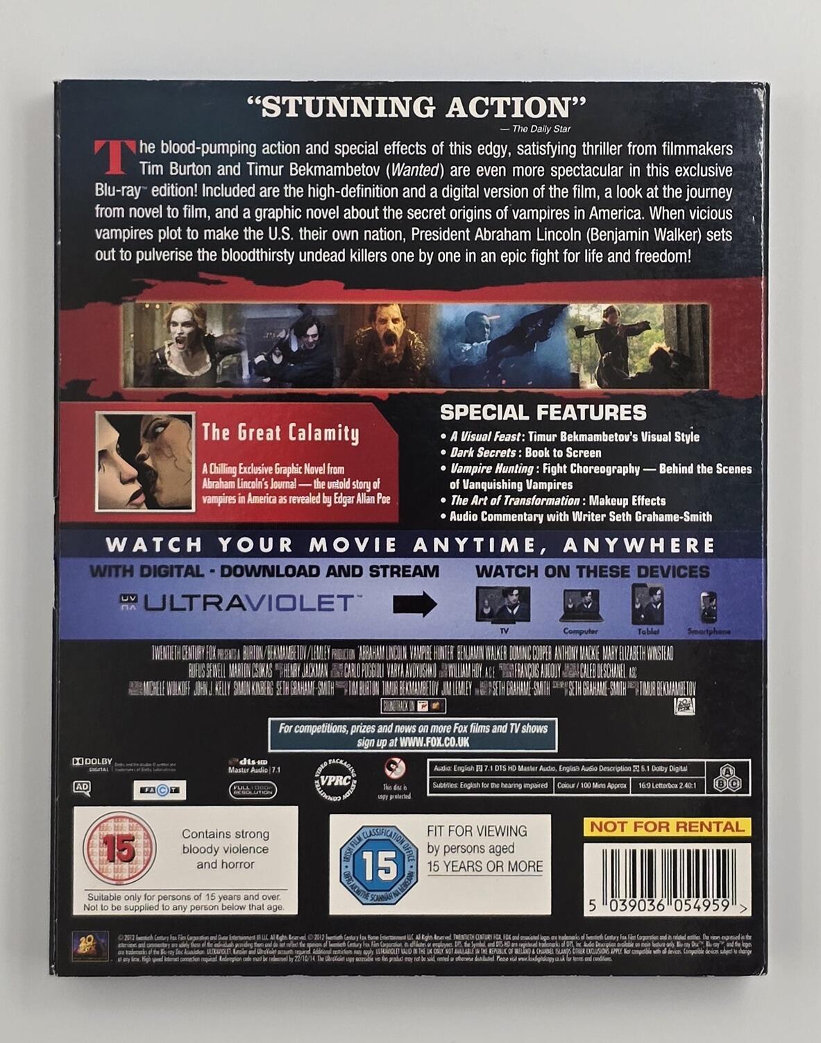 Abraham Lincoln: Vampire Hunter - Slipcover - Blu-Ray - Region Free - [Pre-owned] - Twentieth Century Fox - Item Image 2