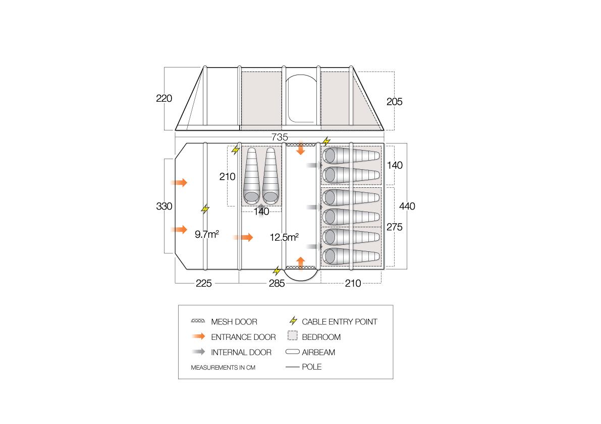 Illusion TC 800XL Air - Floorplan
