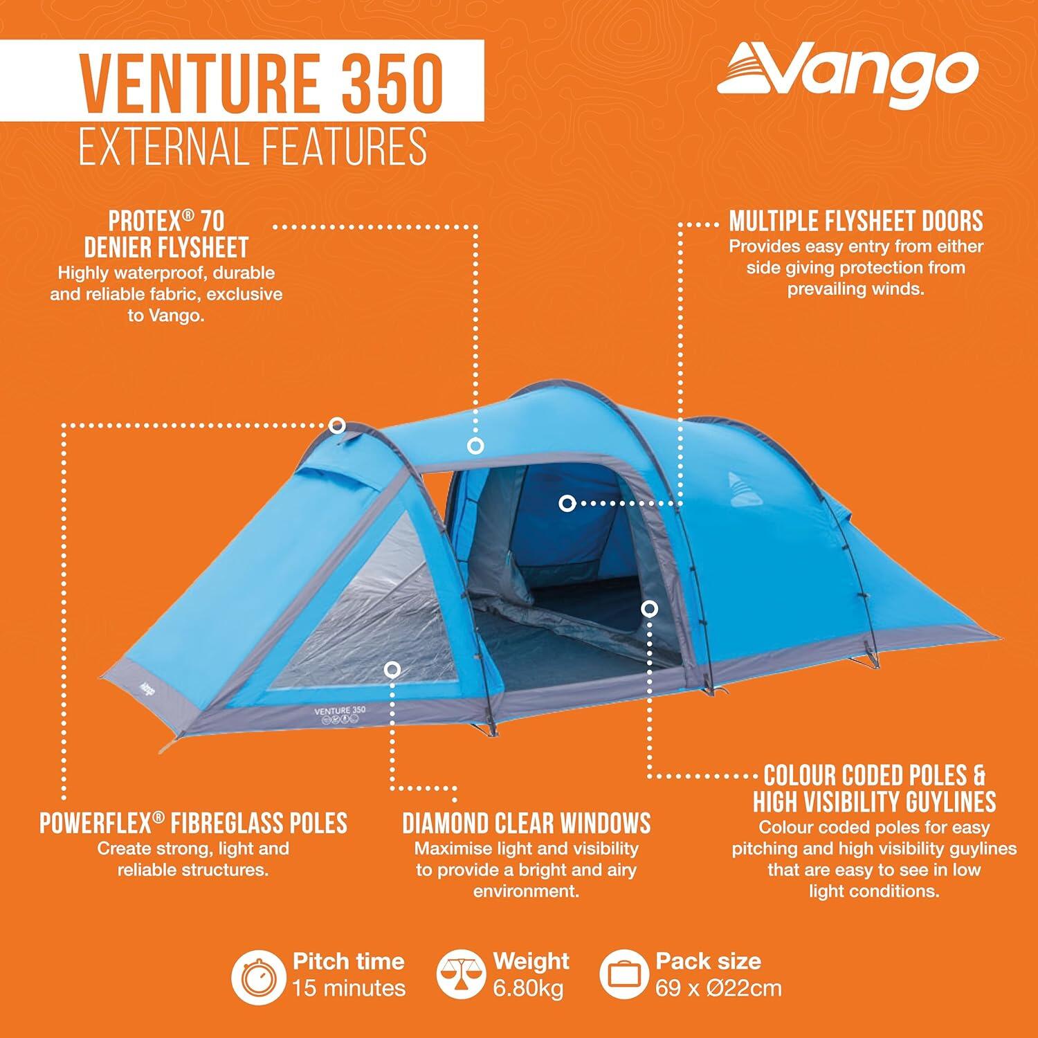 Vango Venture 350 - Infographic