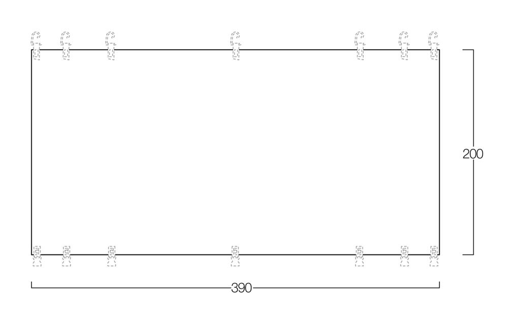 Caravan Awning Front Canopy - Floorplan