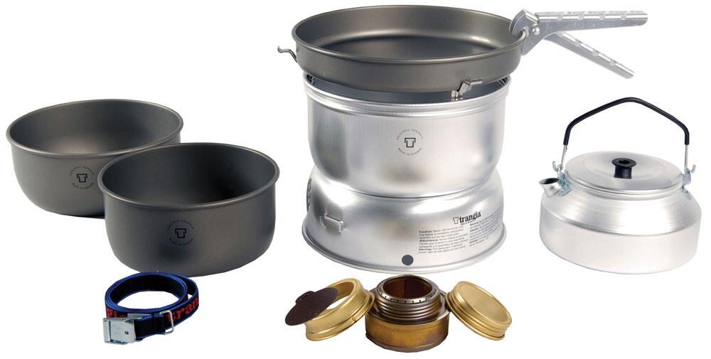 Trangia 25-8 Stove Hard Anodised pans with Kettle - Main