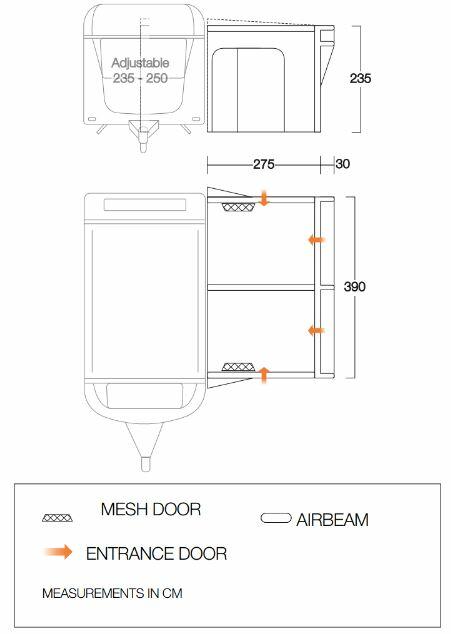 Riviera Air 390 Elements ProShield - Floorplan