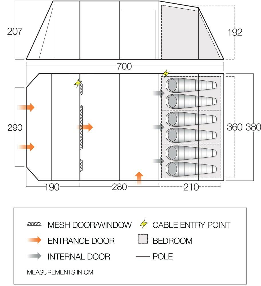 Purbeck 600XL - Floorplan