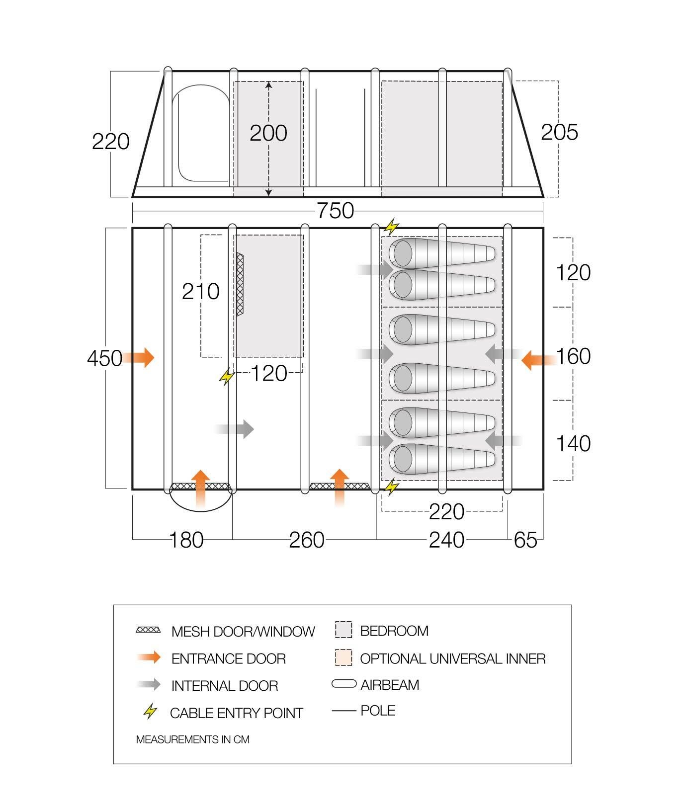 Valencia Air 650XL - Package - Floorplan