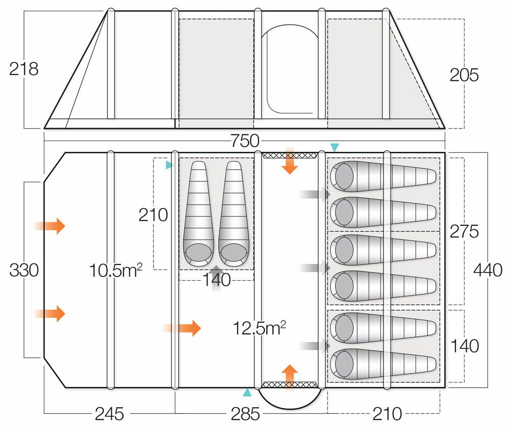 Illusion 800XL Air - Floorplan