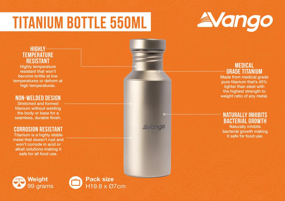 Titanium Bottle 550ml - Floorplan