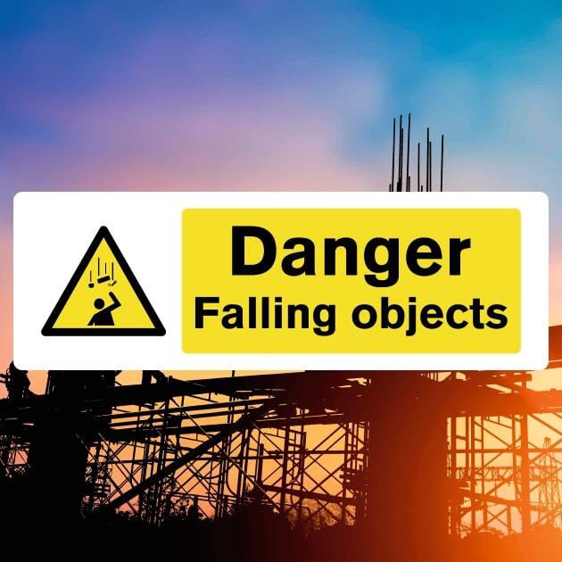Falling Objects Danger Sign | Safety Signs
