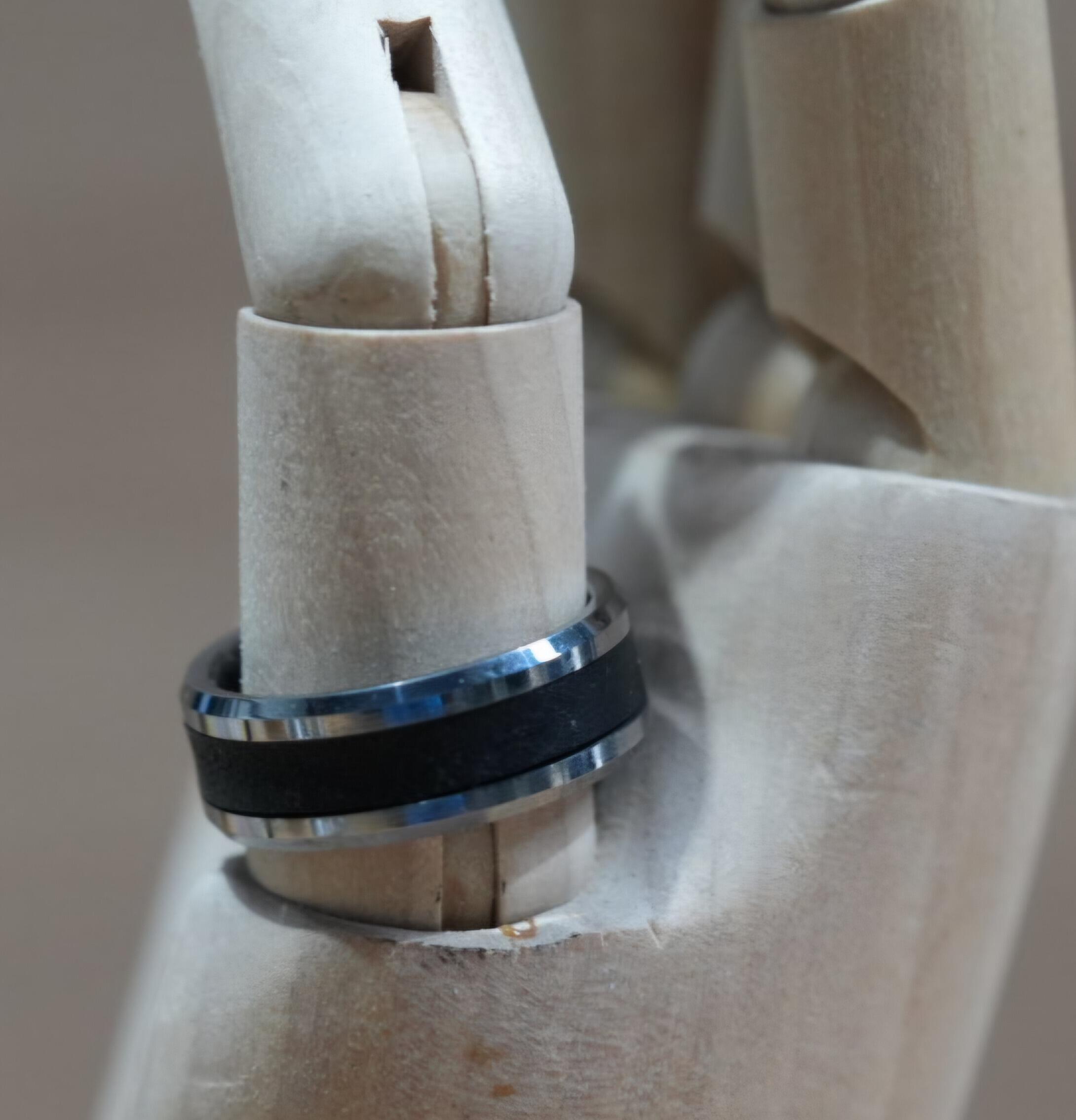 Stainless steel inlay rings 8mm
