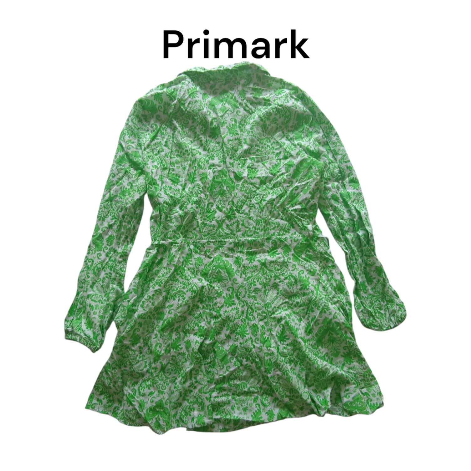 primark green dress Womens White Long Sleeve Button Up Size 12 primark clothes