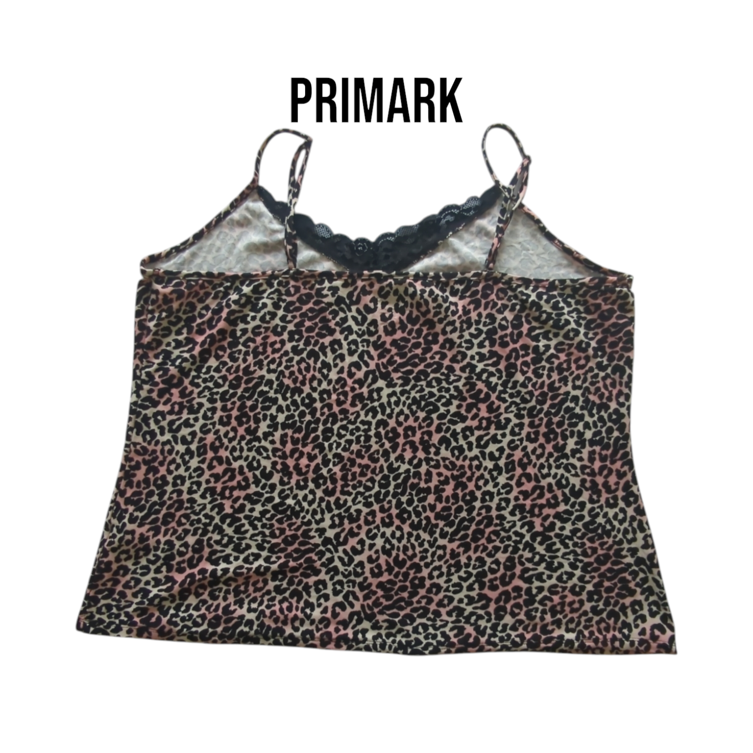 Primark Women's Multicoloured Leopard Print Loungewear Cami Top