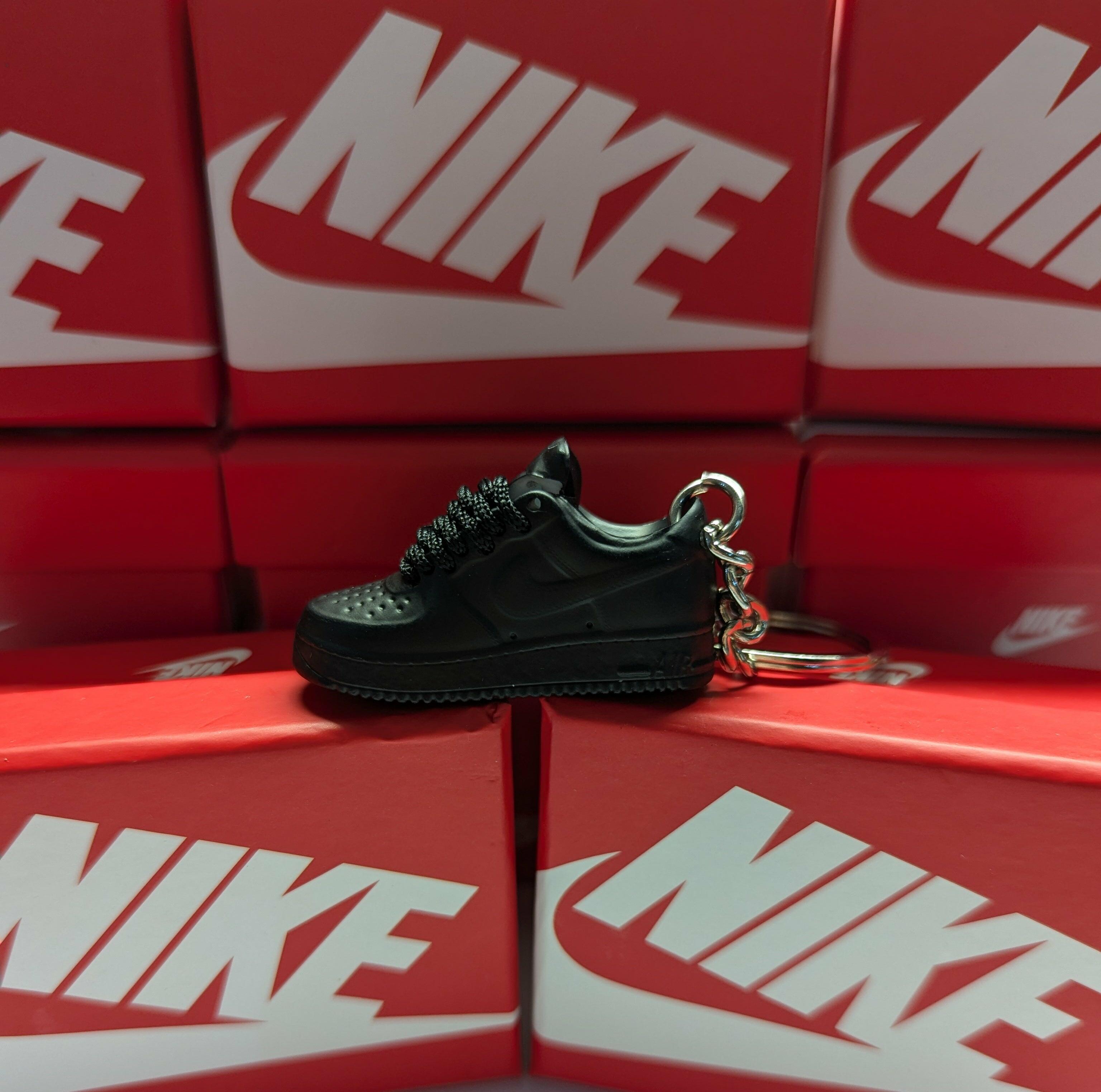 3D Mini Sneaker Keychain AF1 Triple Black