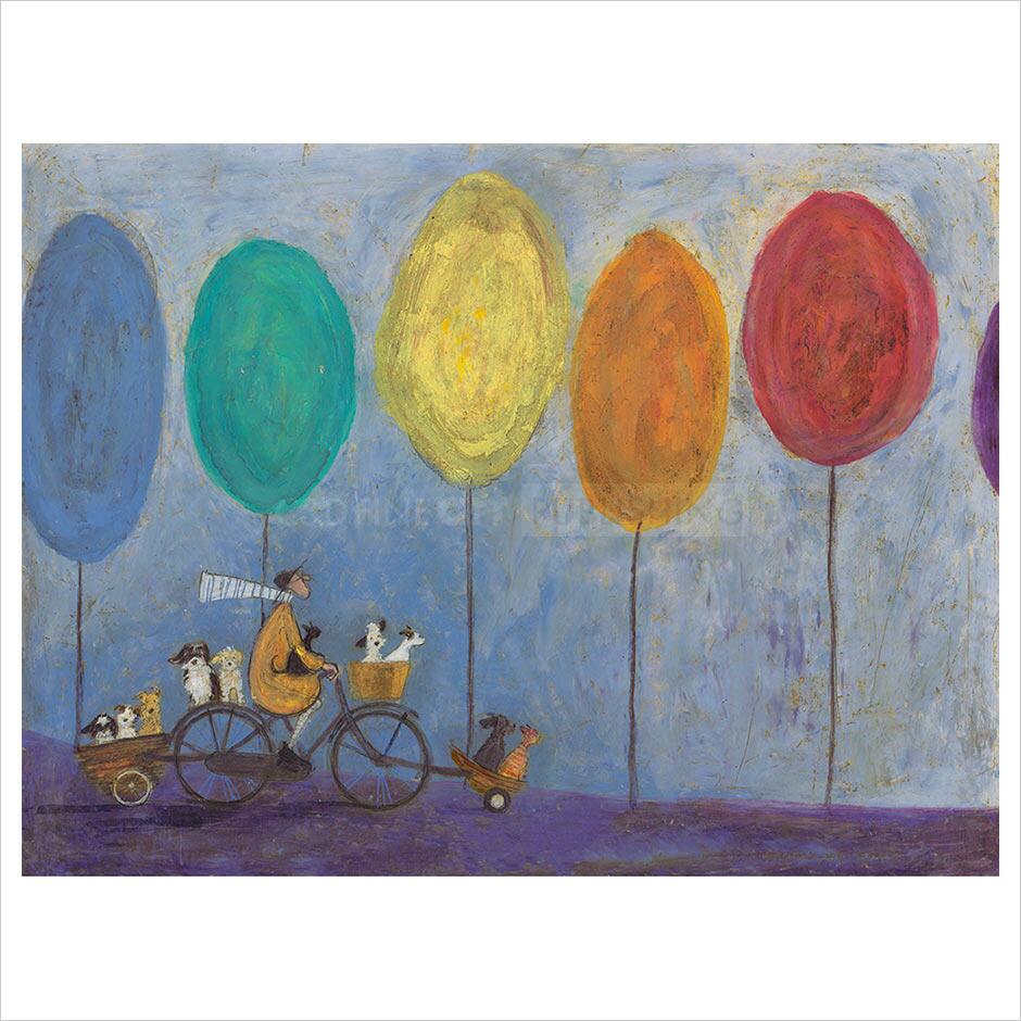 Sam Rider Drawing Rainbow Riders - Print Only