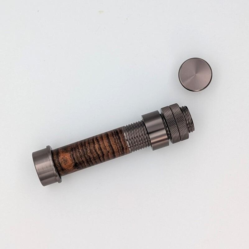 Clearance Reel Seat - Uplocking with Cocobolo Insert Gunmetal