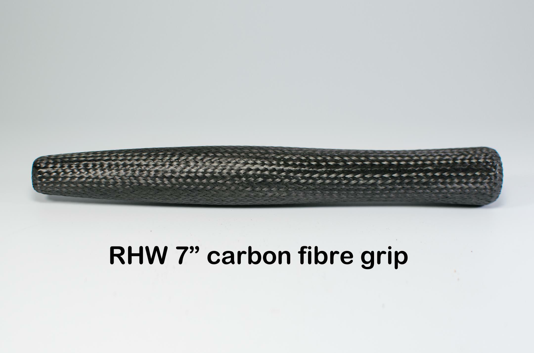 Reverse half wells carbon fibre fly rod grip 7"