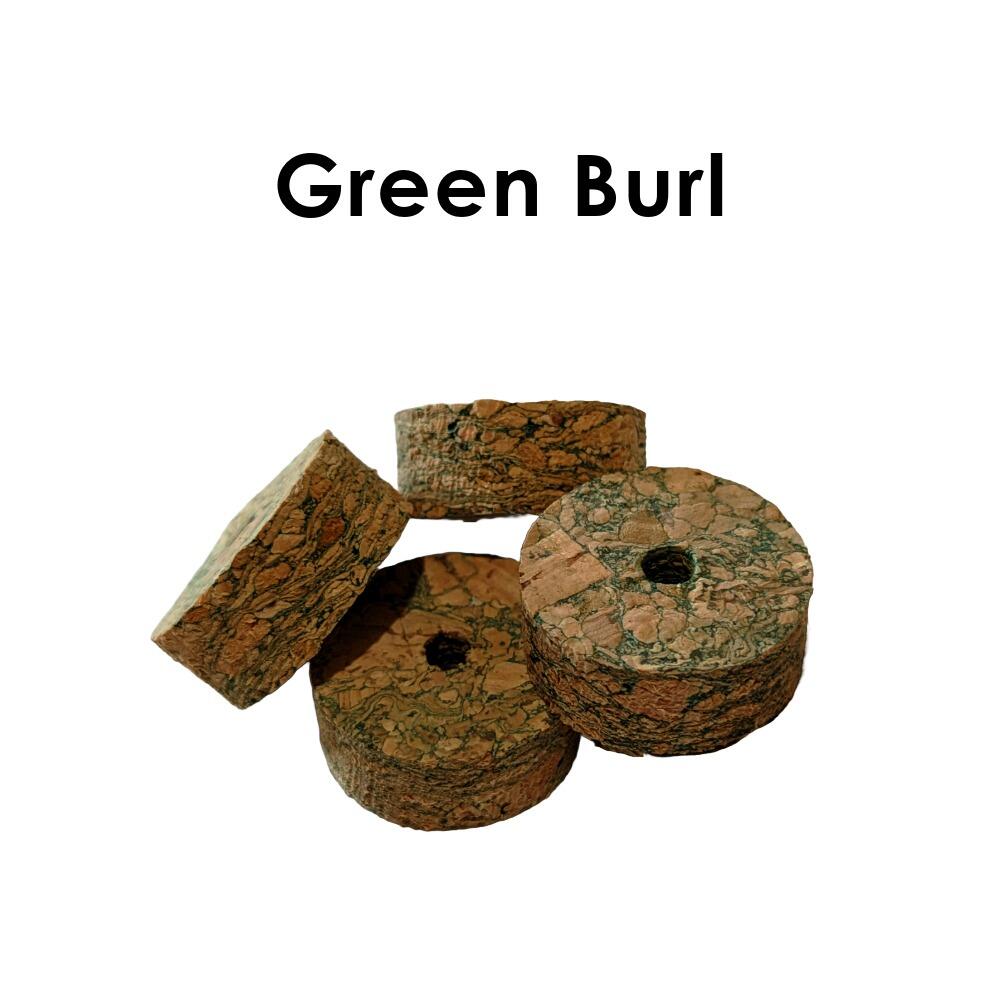 Burnt Burl Ultra Thin Cork Rings For Rod Building – 1/16" Thick, 16 Pack