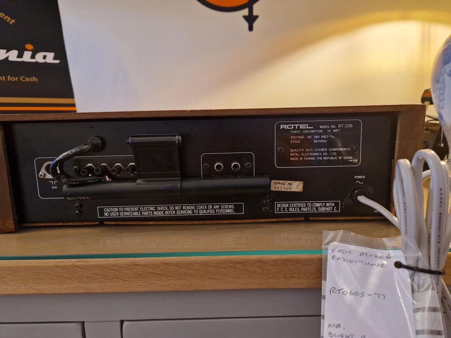 Tuner Rotel RT-426 Argenté - Révisé Pro, Analogique AM/FM
