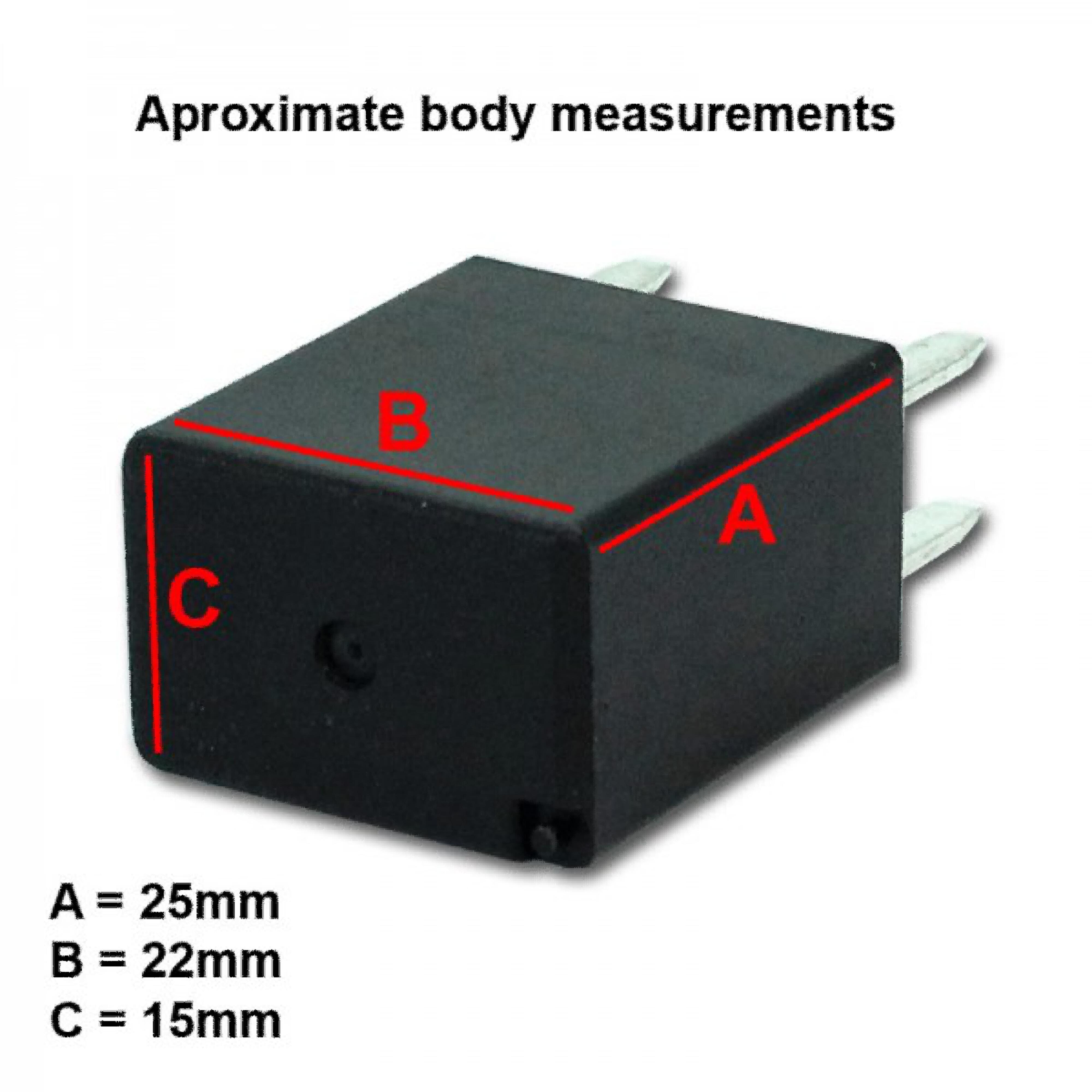 Micro Relay 4-Pin 12V 40A with Resistor | 80A Peak Rated