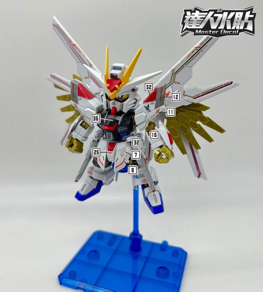 [Master S002] Water Decal for SDCS Mighty Strike Freedom Gundam ...
