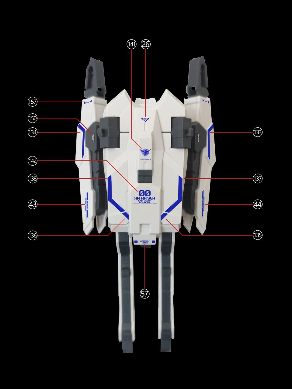 [Eleven Ten Studio] Water Decal for MG 1/100 00 Raiser + 00 XN Raiser ...