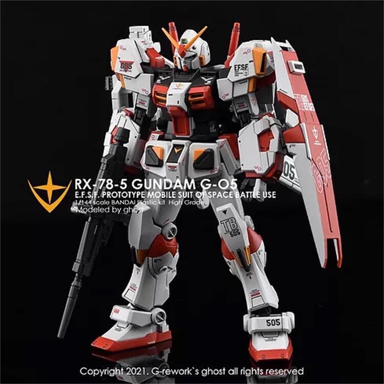 [Flame HG-14] Water Decal for HG 1/144 Gundam Unit 4/5/6 (Fluorescence)