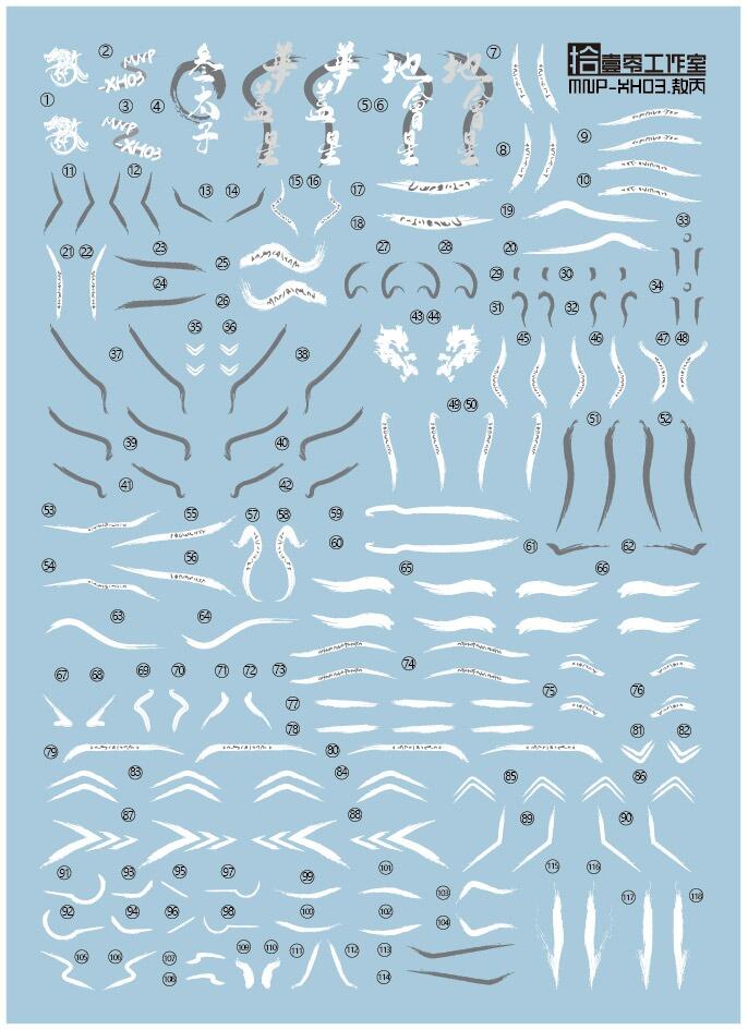 [Eleven Ten Studio] Water Decal for Motor Nuclear Ao Bing
